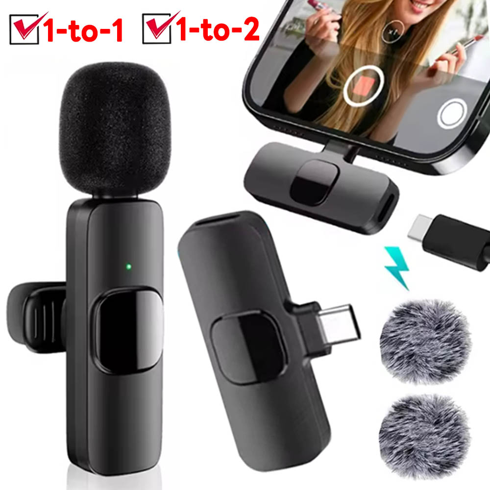 Video Gaming & Esports Usd Acc - Microfone Lavalier Sem Fio Tipo-C 1to2