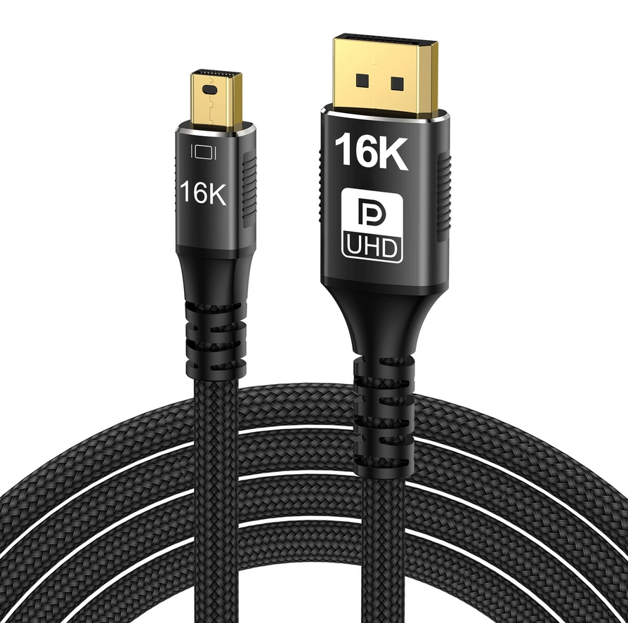 Gaming Speaker 2.1 - Cabo Mini DisplayPort para DisplayPort 16K
