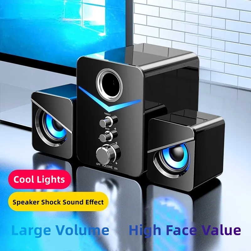 Gaming Speaker 2.1 - Bluetooth Home Theater Sound Bass System,