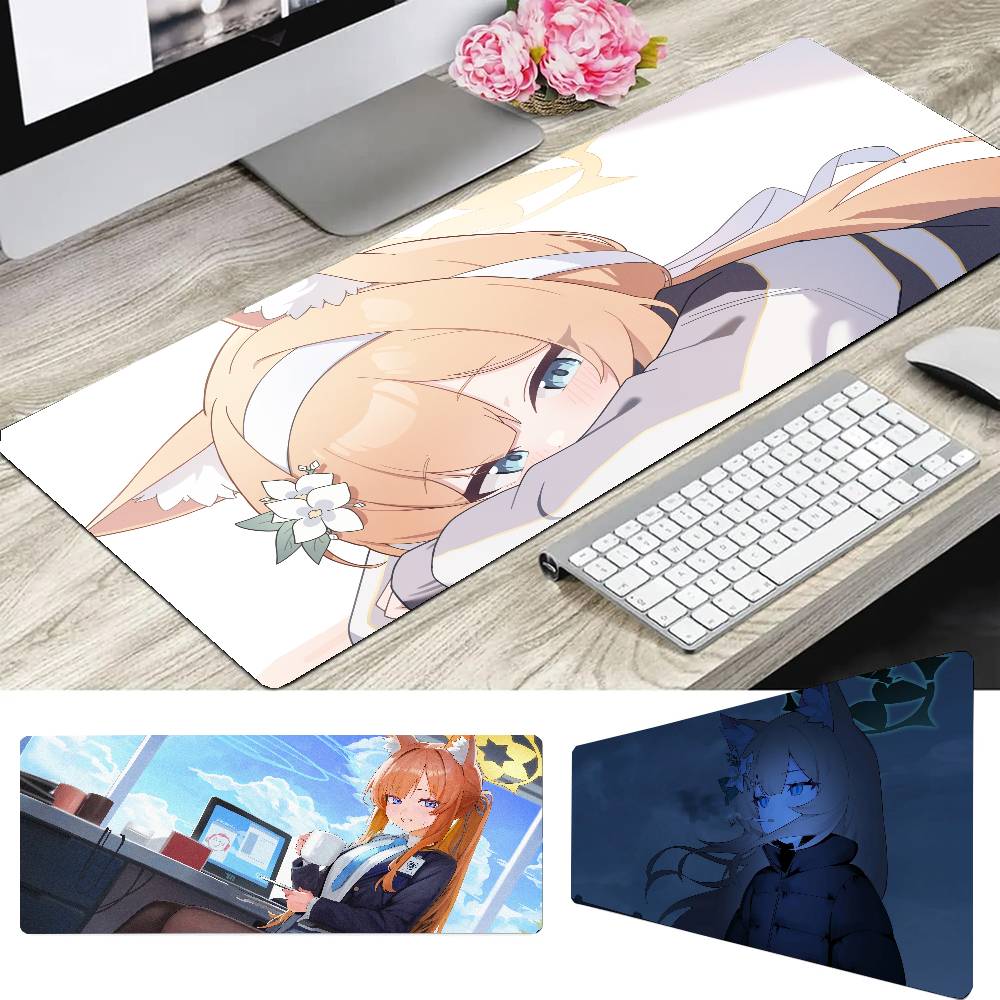Esports Gaming Keyboard And Mouse - Mousepad Iochi Mari Anime B-blue Archive