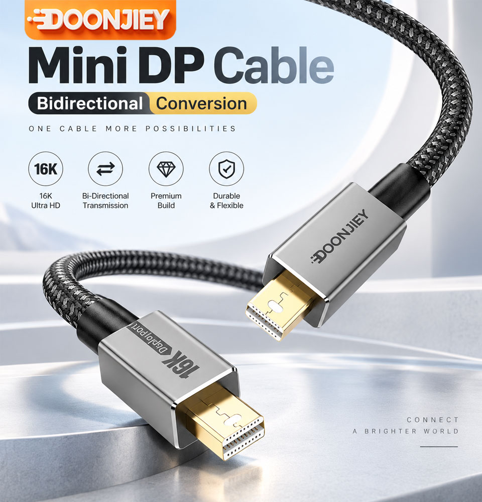 Gaming Speaker 2.1 - Cabo Mini DisplayPort para Mini DP,