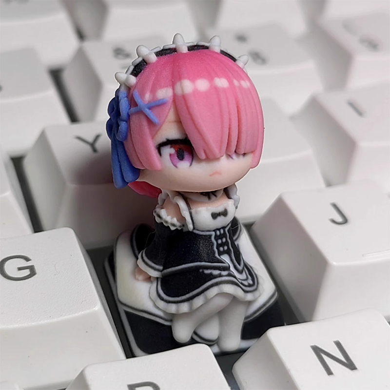 Re anime menina keycap teclado - Esports Essential Gaming Pc avaliação e preço