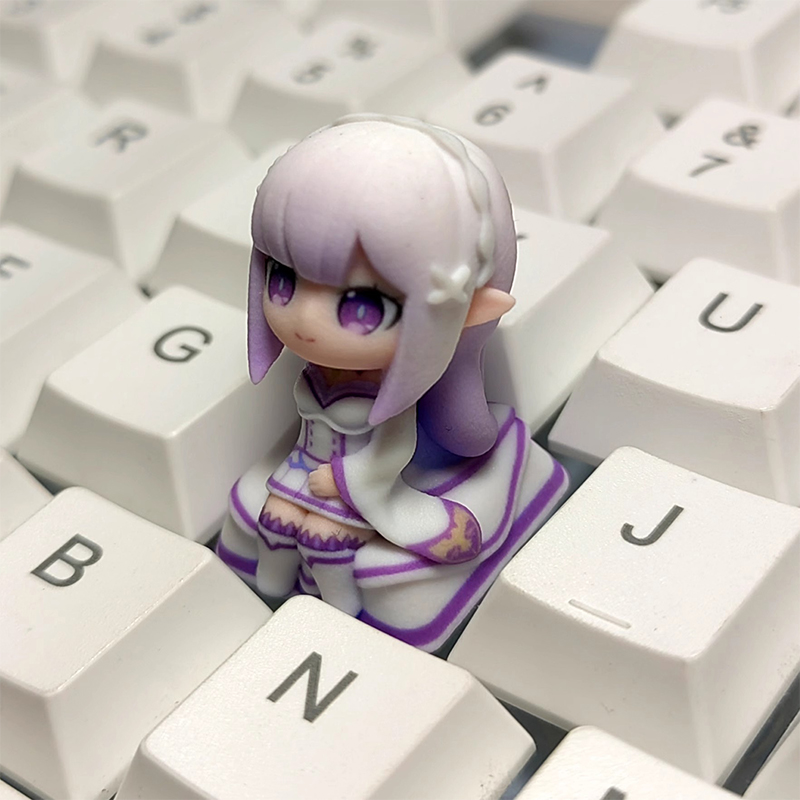 Re anime menina keycap teclado - Esports Essential Gaming Pc avaliação e preço