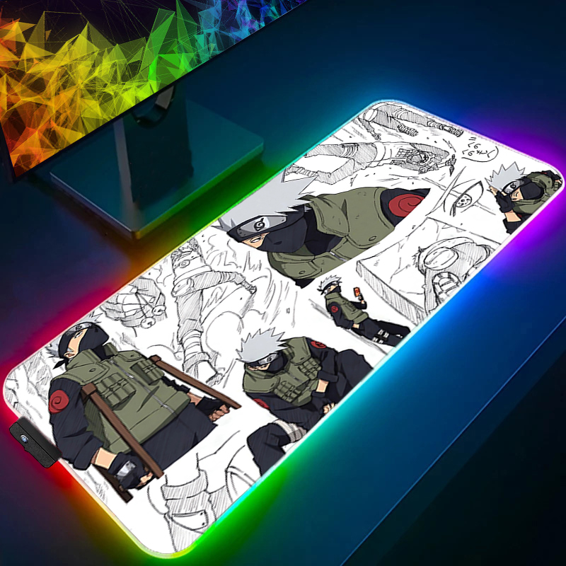 Mouse Pad RGB Naruto Kakashi H - Esports Y Gaming avaliação e preço