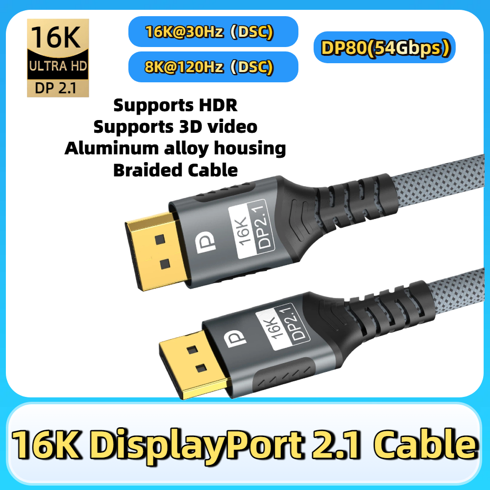 Cabo Displayport 2.1 16K DP 8K - Gaming Speaker 2.1 avaliação e preço