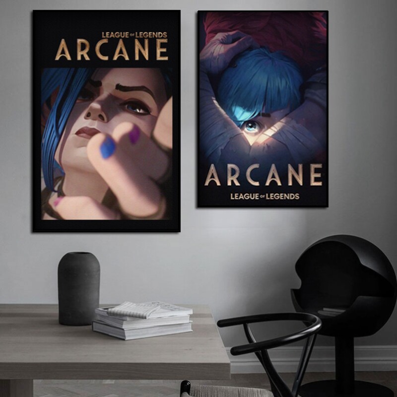Pôster Arcane Jinx Close-Up em - Esports Y Gaming avaliação e preço