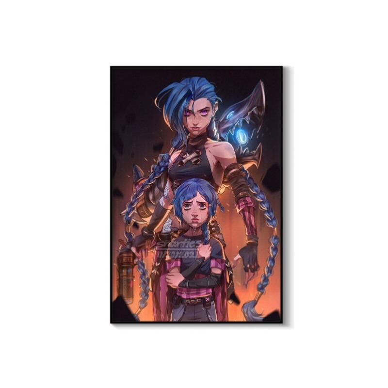 Pôster Arcane Jinx Close-Up em - Esports Y Gaming avaliação e preço