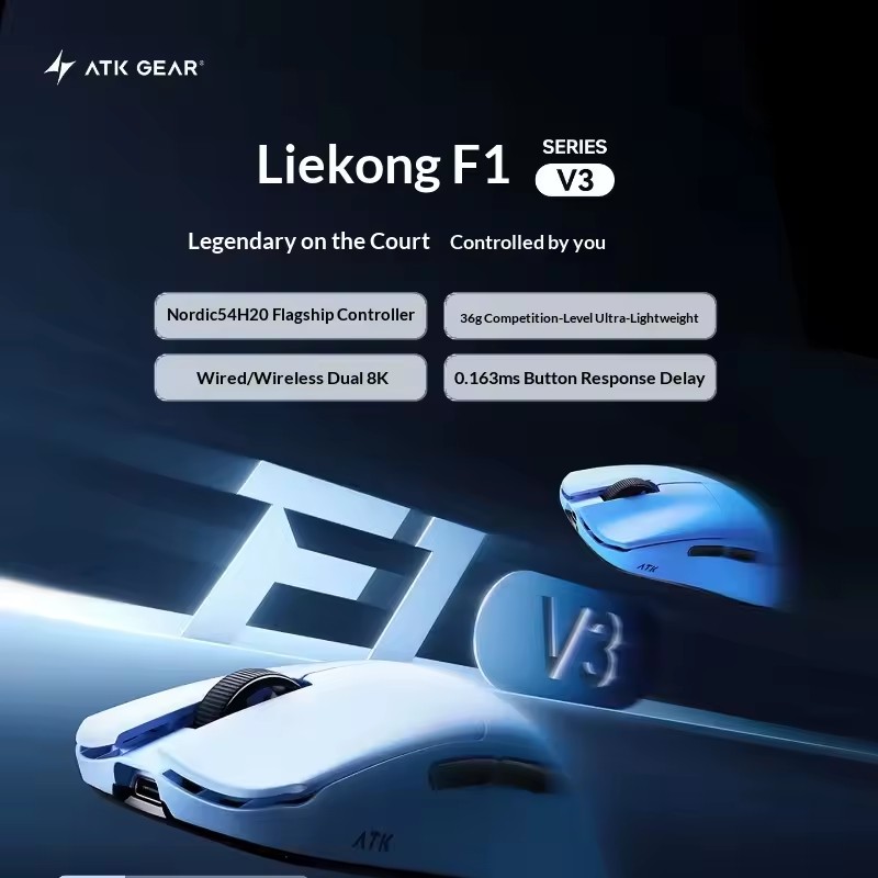 Mouse Sem Fio Tri-Mode ATK F1  - Esports Gamer avaliação e preço