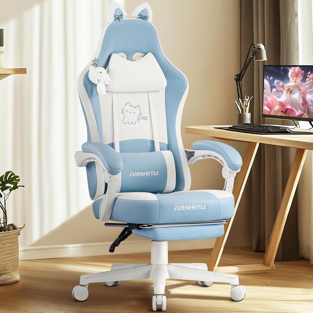 Cadeira de Jogos Ergonômica Az - Gaming & Esports District avaliação e preço