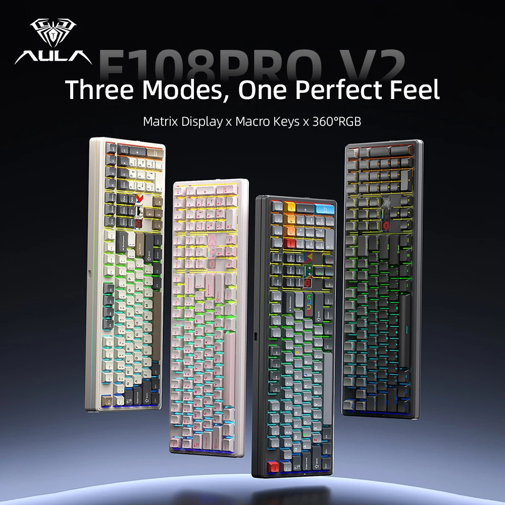 Teclado Mecânico AULA F108 Pro - Esports Essential Gaming Pc avaliação e preço