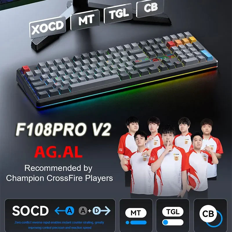 Teclado Mecânico AULA F108 Pro - Esports Essential Gaming Pc avaliação e preço