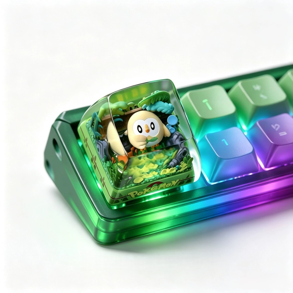 Tecla Pokémon ‌ Rowlet ‌   Tec - Esports Y Gaming avaliação e preço