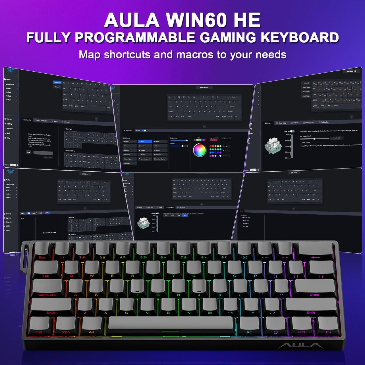 Teclados Magnéticos AULA WIN60 - Esports Essential Gaming Pc avaliação e preço